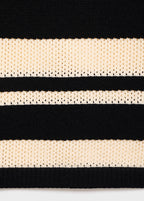 Jupe Midi En Maille À Rayures