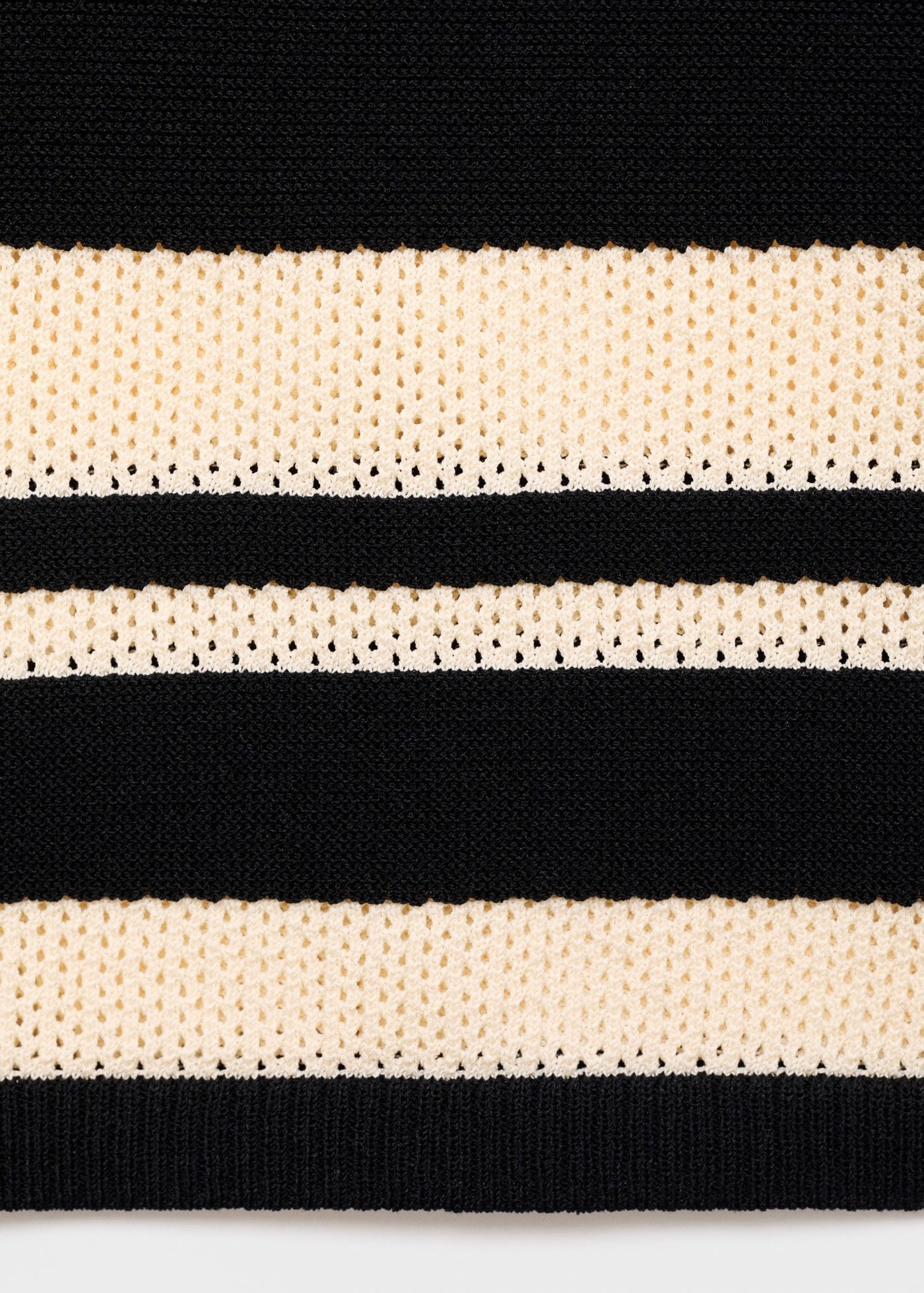 Jupe Midi En Maille À Rayures