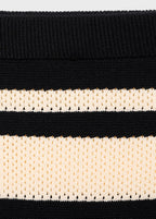 Jupe Midi En Maille À Rayures