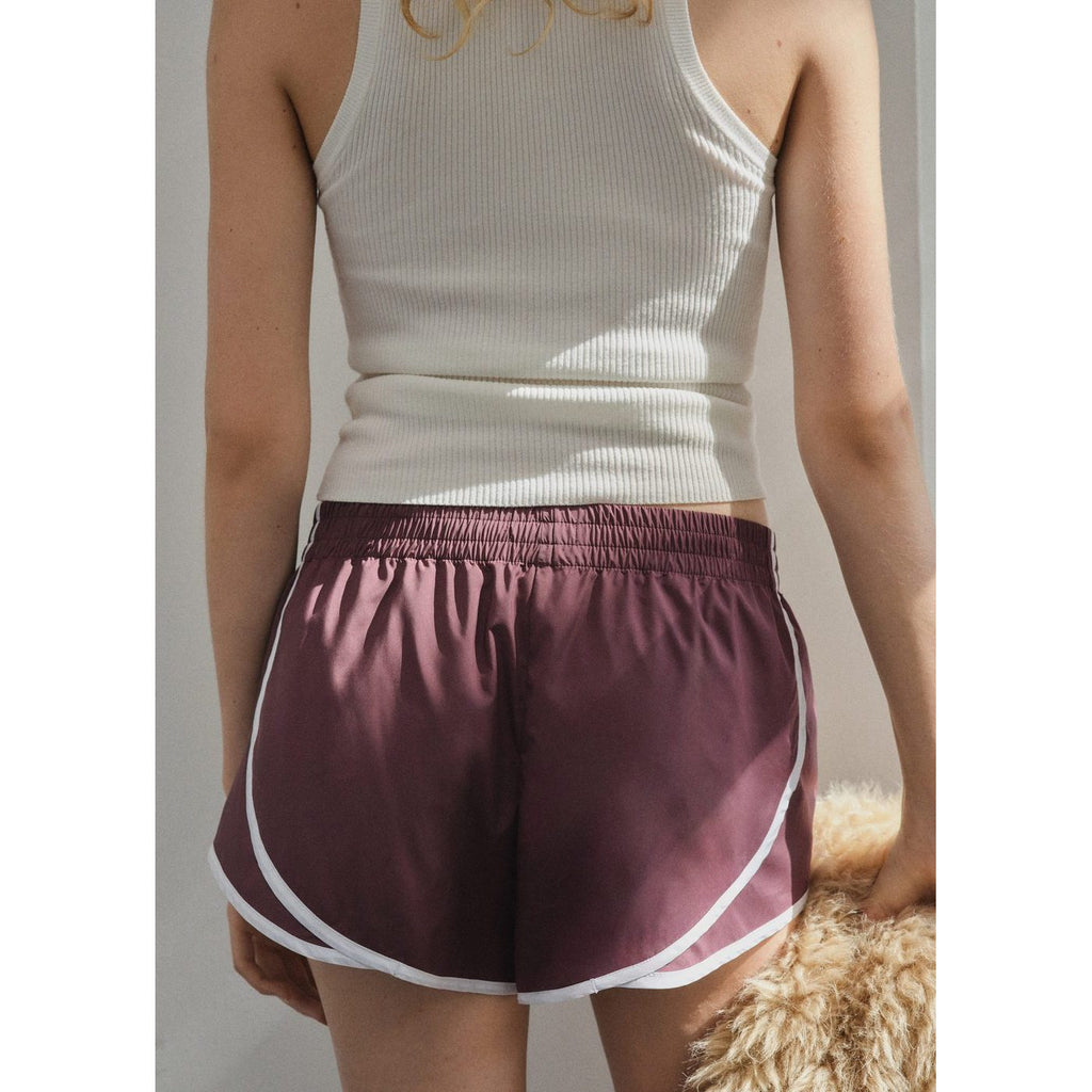 Short À Rayures Contrastant