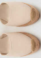 Chaussure À Talon Compensé Avec Bride Combinée