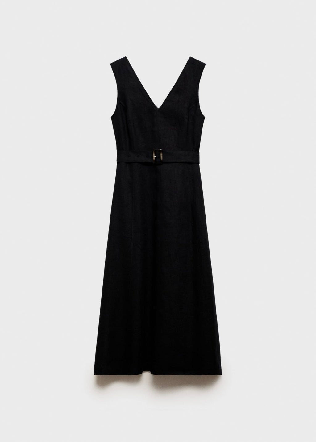 Robe Évasée Lin Ceinture