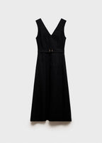 Robe Évasée Lin Ceinture
