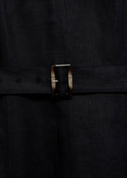 Robe Évasée Lin Ceinture