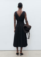 Robe Évasée Lin Ceinture