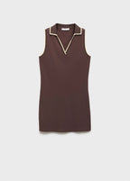 Robe À Bretelles Style Polo