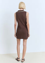 Robe À Bretelles Style Polo