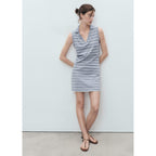 Robe À Bretelles Style Polo