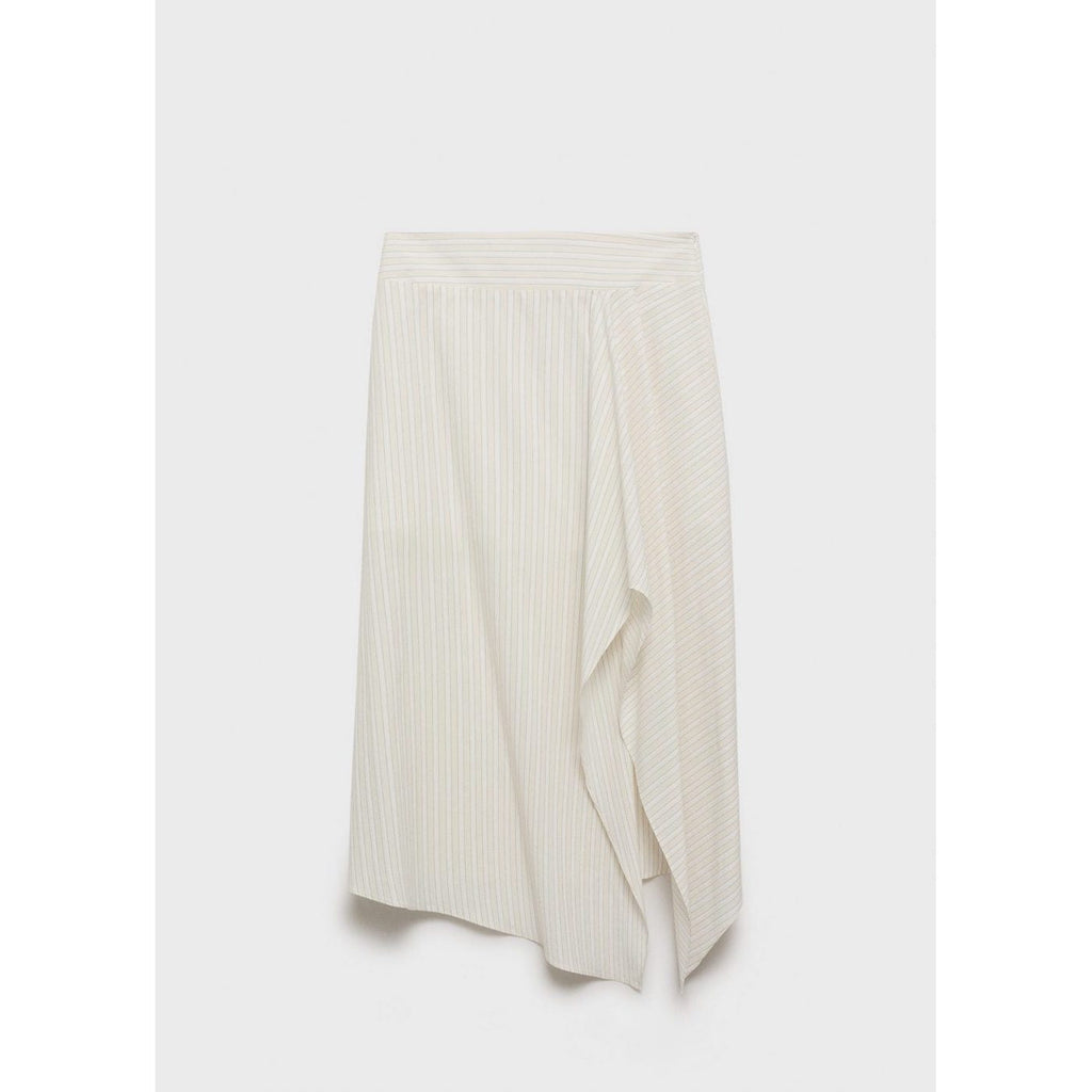 Jupe Asymétrique À Rayures