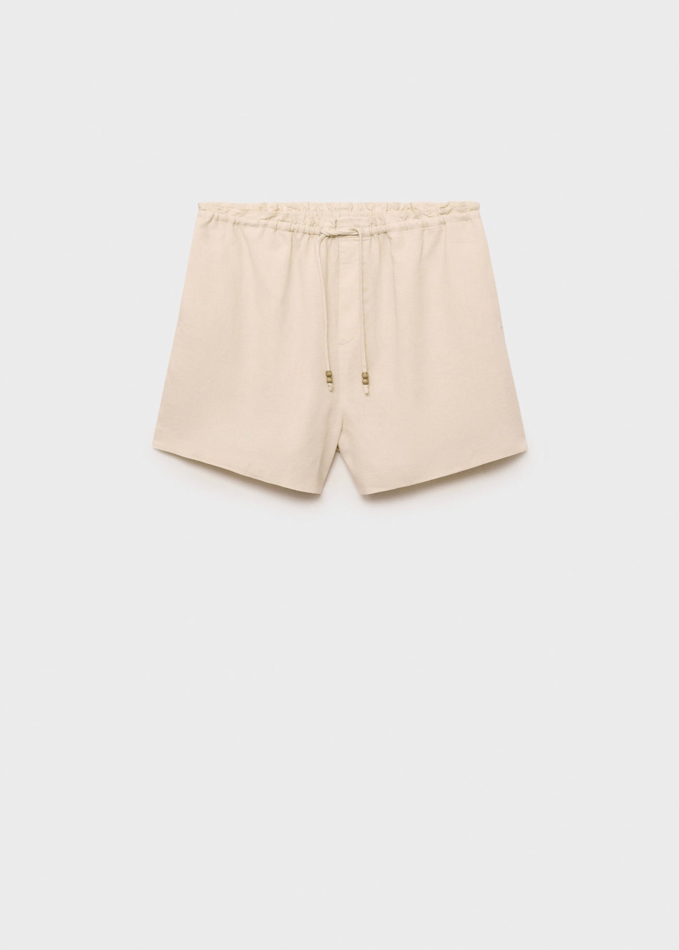 Short Droit Lin Avec Cordon