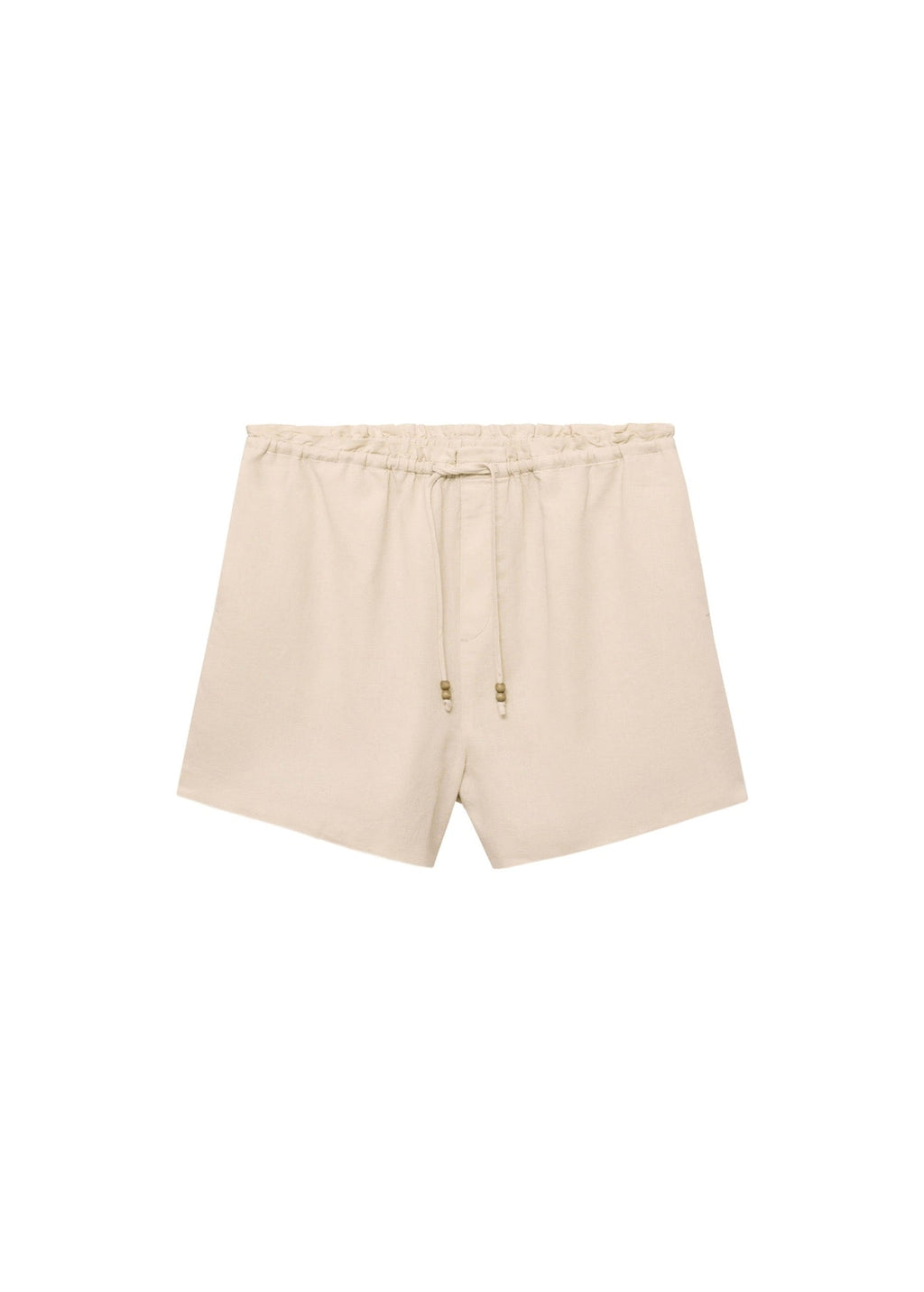 Short Droit Lin Avec Cordon