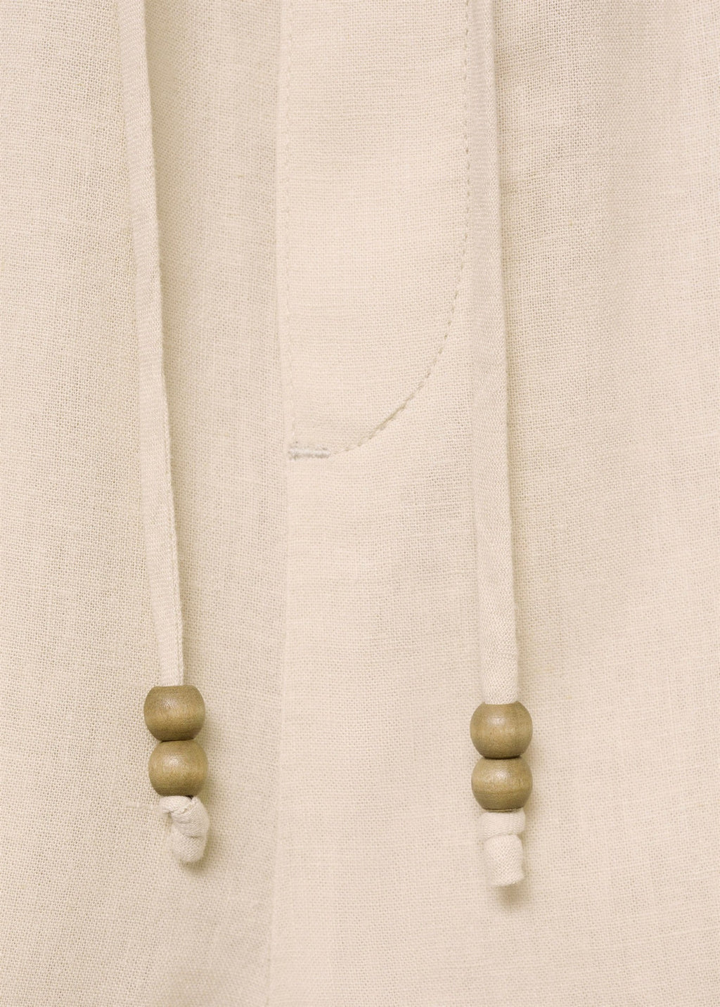 Short Droit Lin Avec Cordon