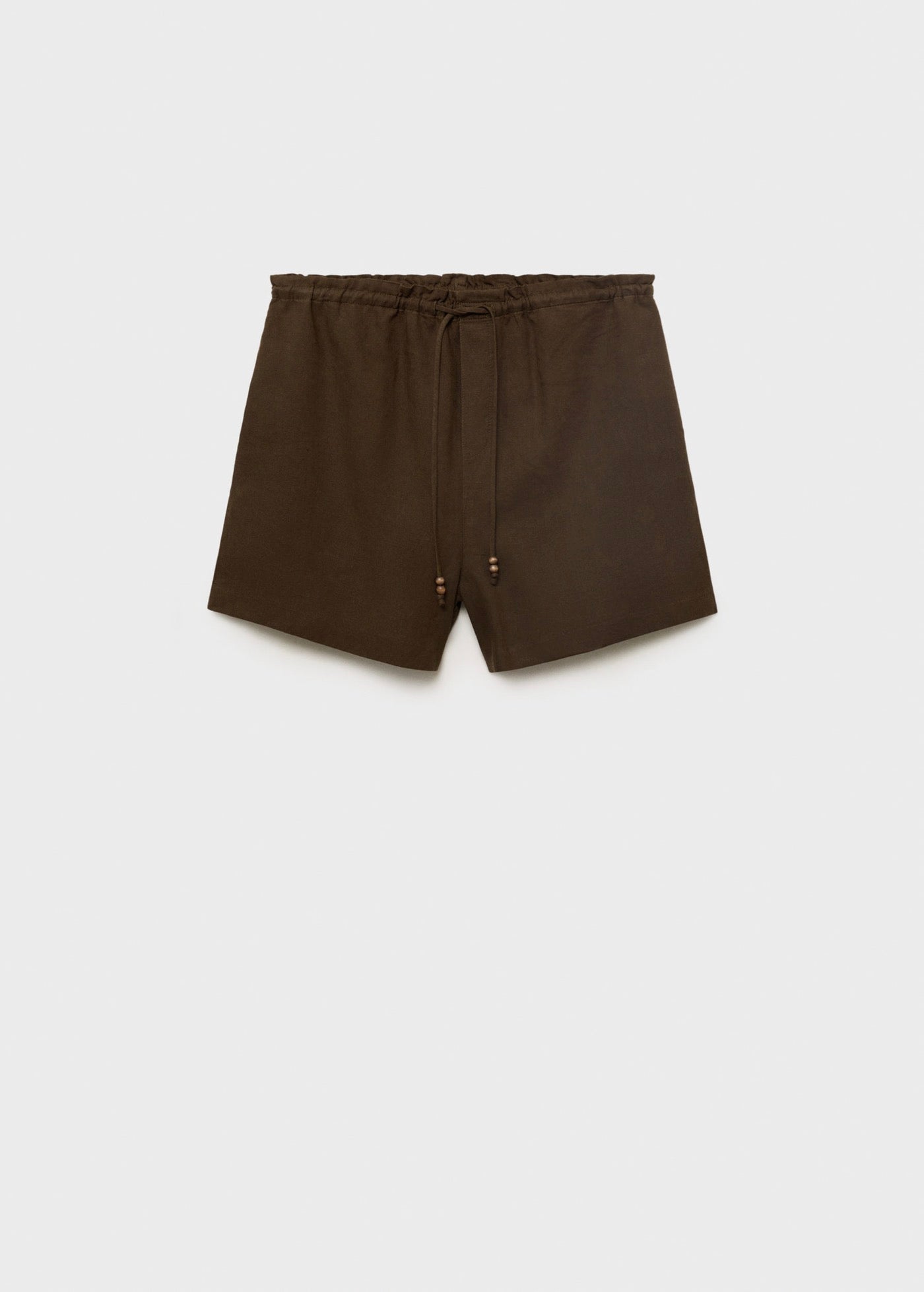 Short Droit Lin Avec Cordon