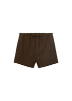 Short Droit Lin Avec Cordon
