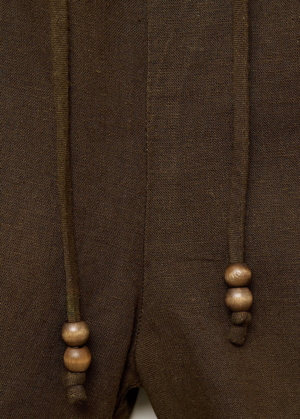Short Droit Lin Avec Cordon