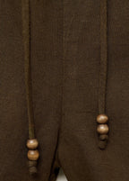 Short Droit Lin Avec Cordon