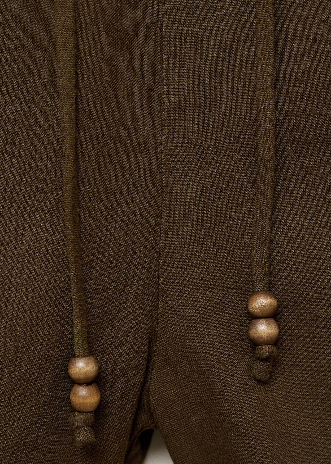 Short Droit Lin Avec Cordon