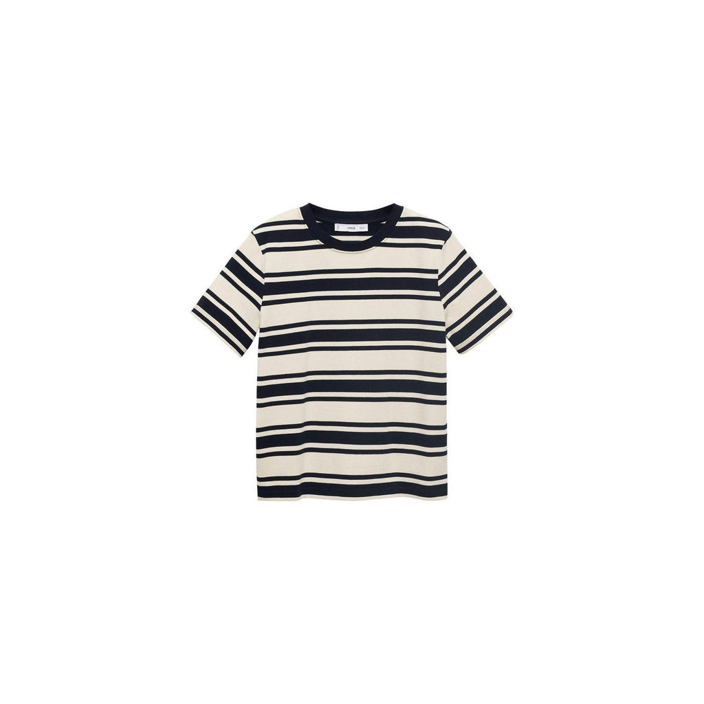 T-Shirt Coton Col Contrastant