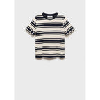 T-Shirt Coton Col Contrastant