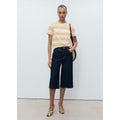 T-Shirt Coton Col Contrastant