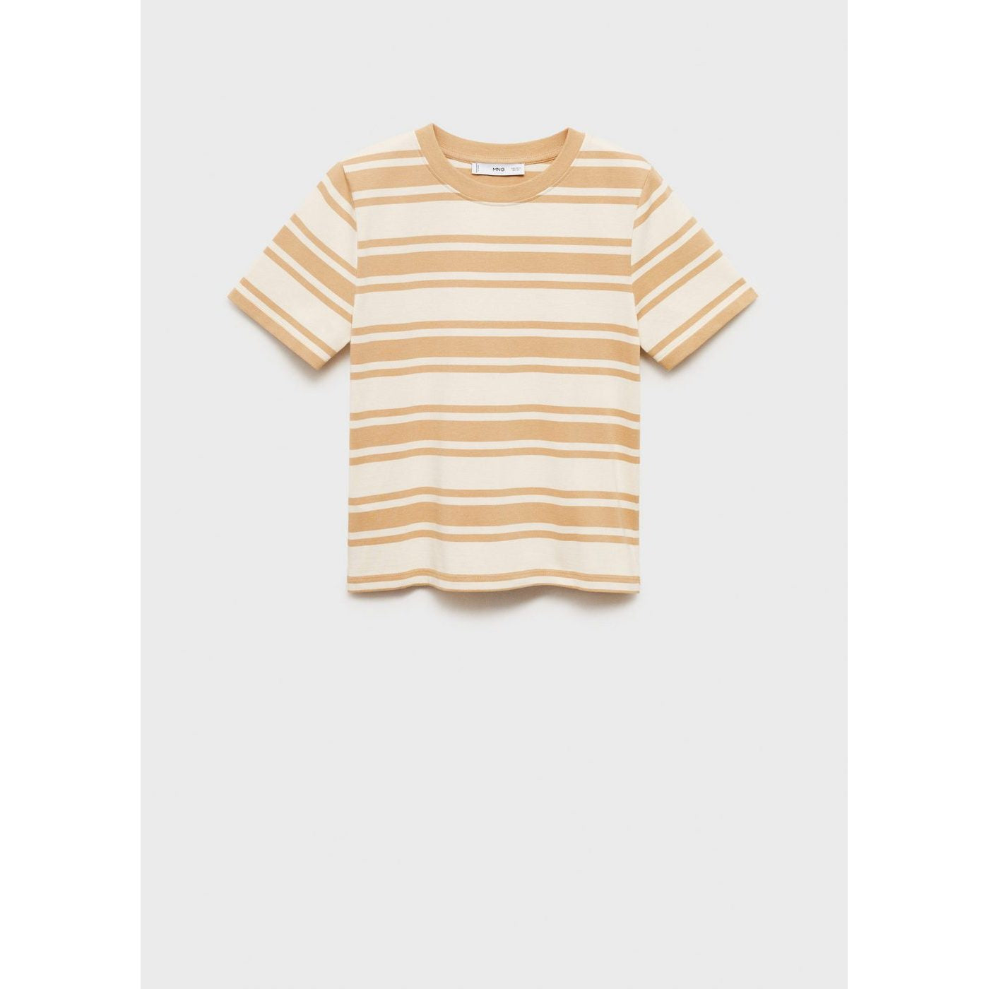 T-Shirt Coton Col Contrastant