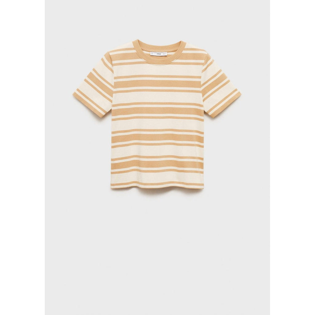 T-Shirt Coton Col Contrastant