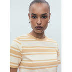T-Shirt Coton Col Contrastant