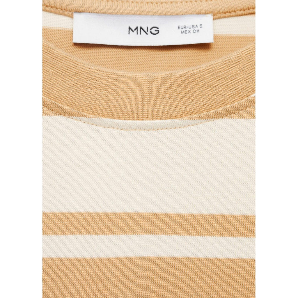 T-Shirt Coton Col Contrastant