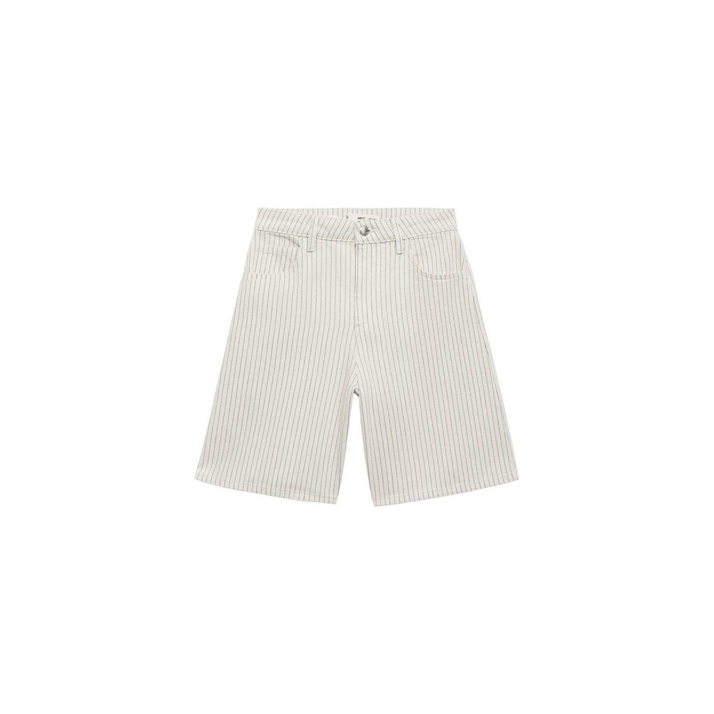 Bermuda En Jean Droit Taille Haute