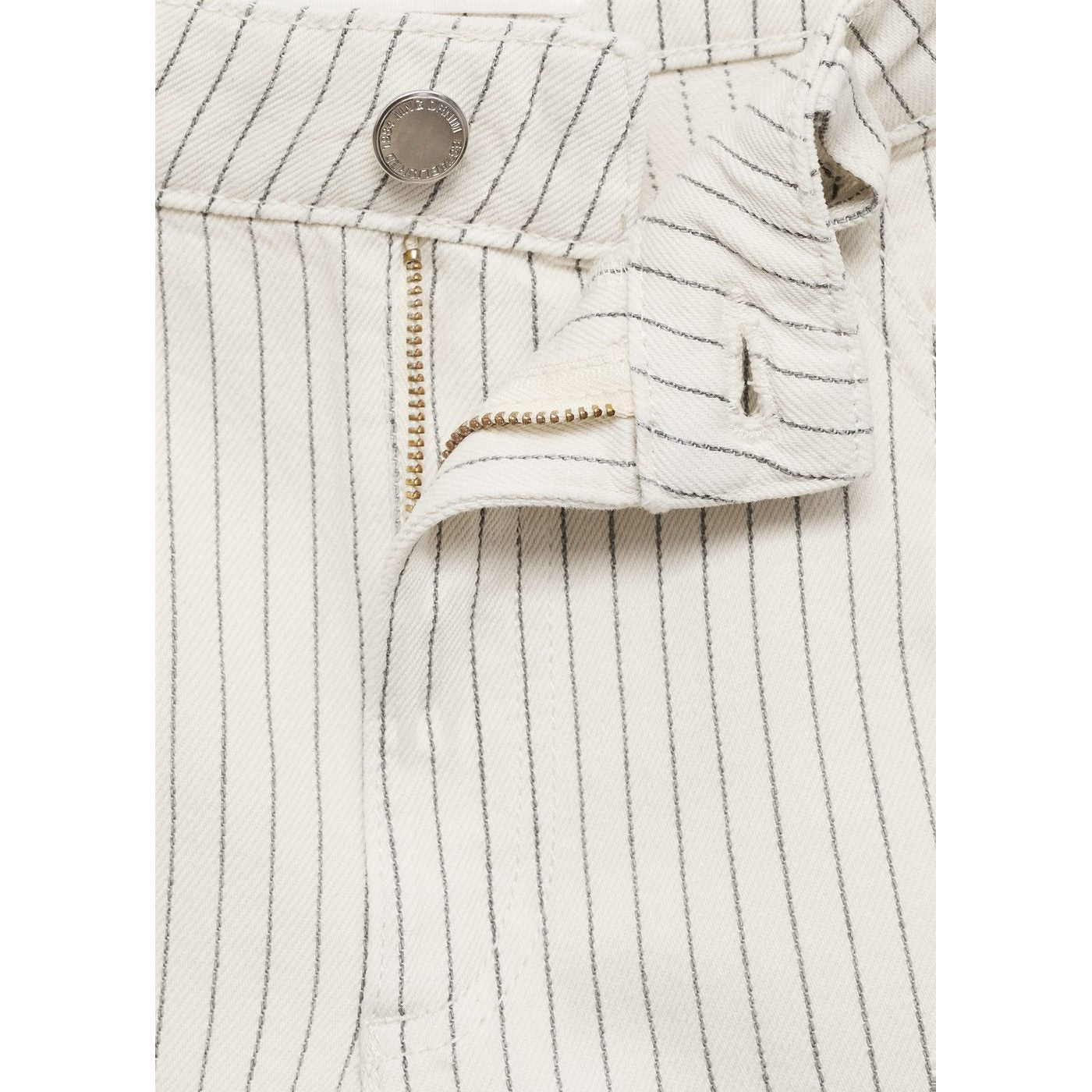 Bermuda En Jean Droit Taille Haute