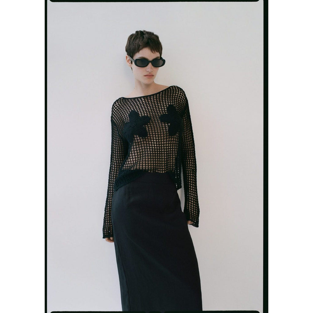 Pull-Over Brodé Maille