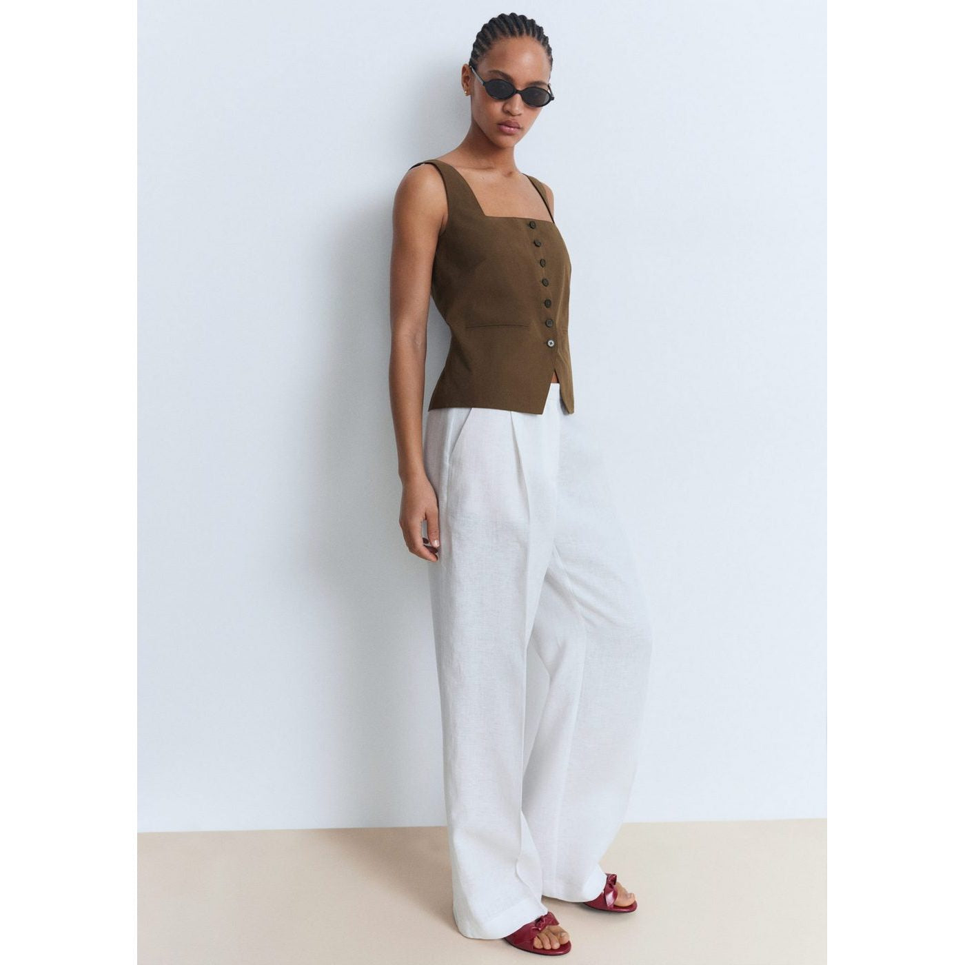 Gilet De Costume Coton
