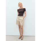 Short Lin Ceinture À
