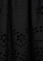 Robe Combinée Broderie Ajourée