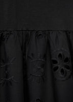 Robe Combinée Broderie Ajourée