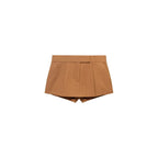 Mini Jupe Short À Plis Plats
