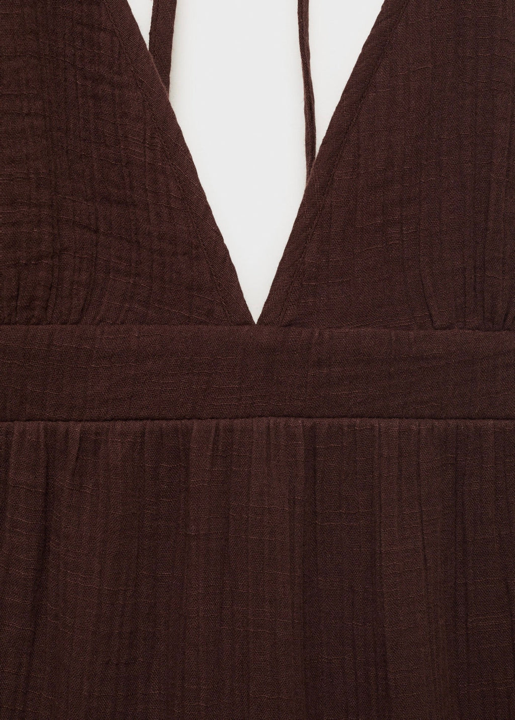 Robe Coton Décolleté En V