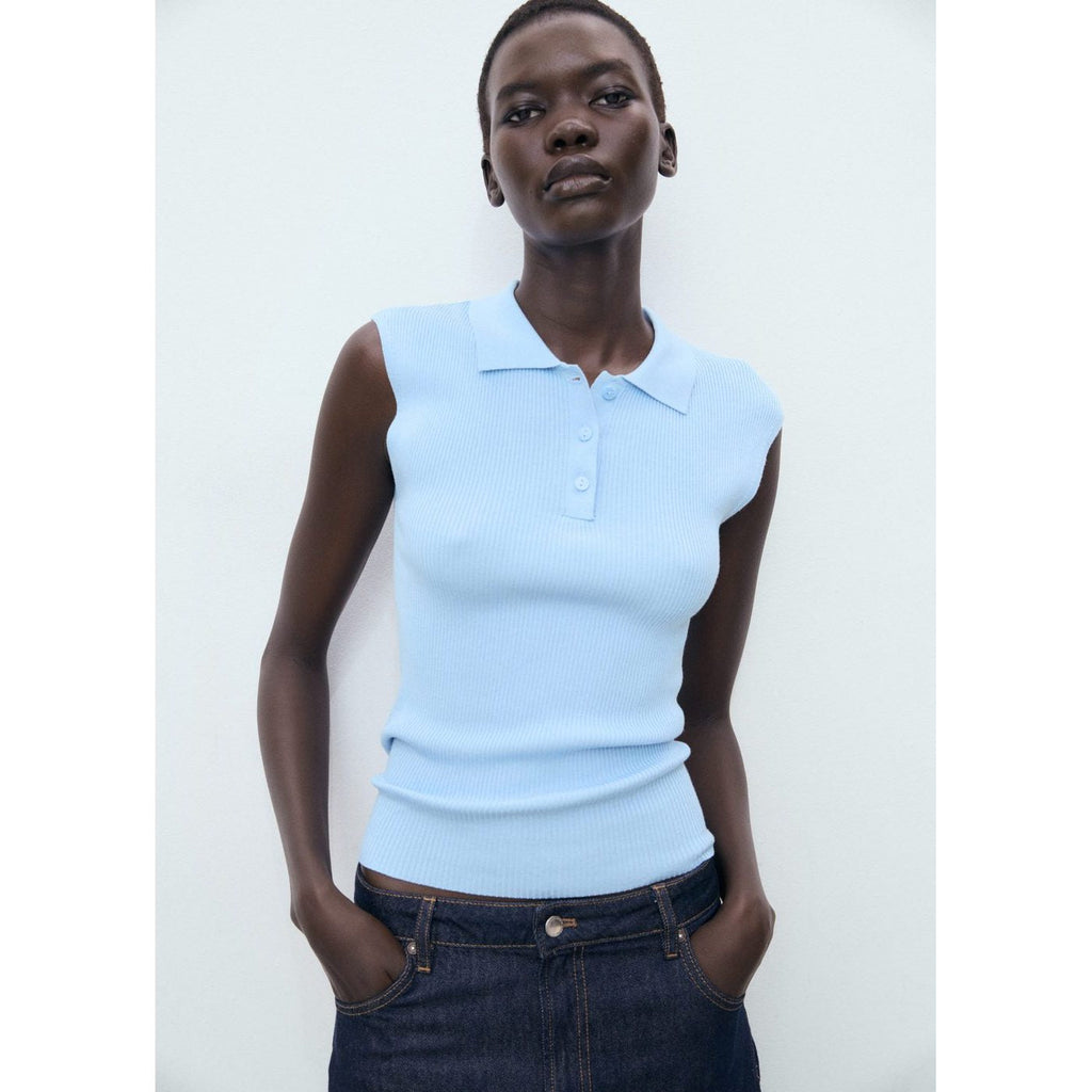 Top Maille Col Polo