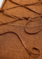 Robe Lurex Dos Croisé