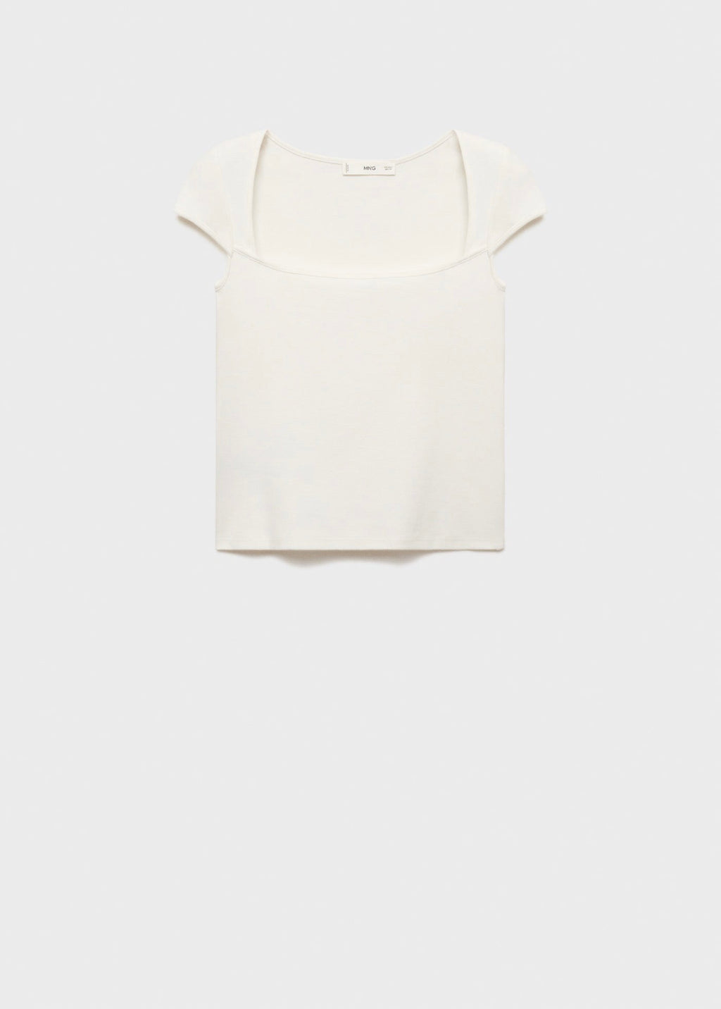 T-Shirt En Coton Décolleté Plongeant