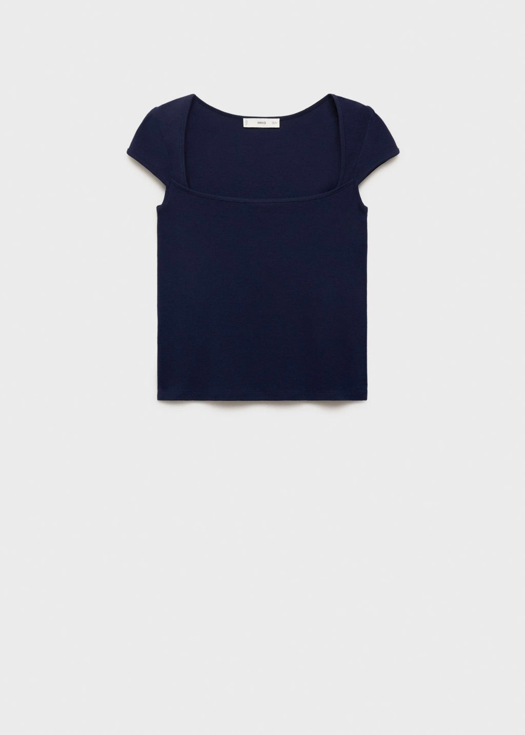 T-Shirt En Coton Décolleté Plongeant