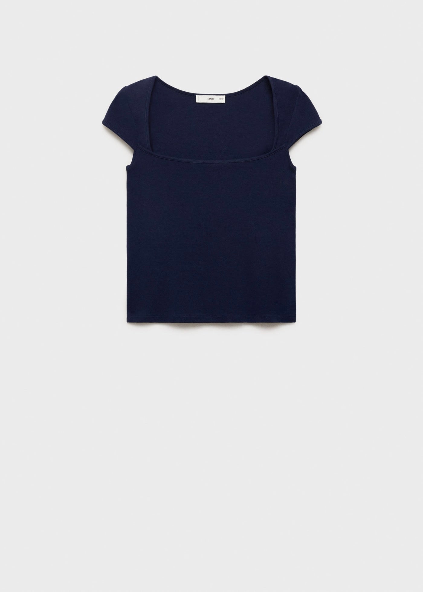 T-Shirt En Coton Décolleté Plongeant