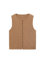 Gilet Maille Fine Boutons