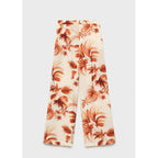 Pantalon Droit Imprimé Palmier