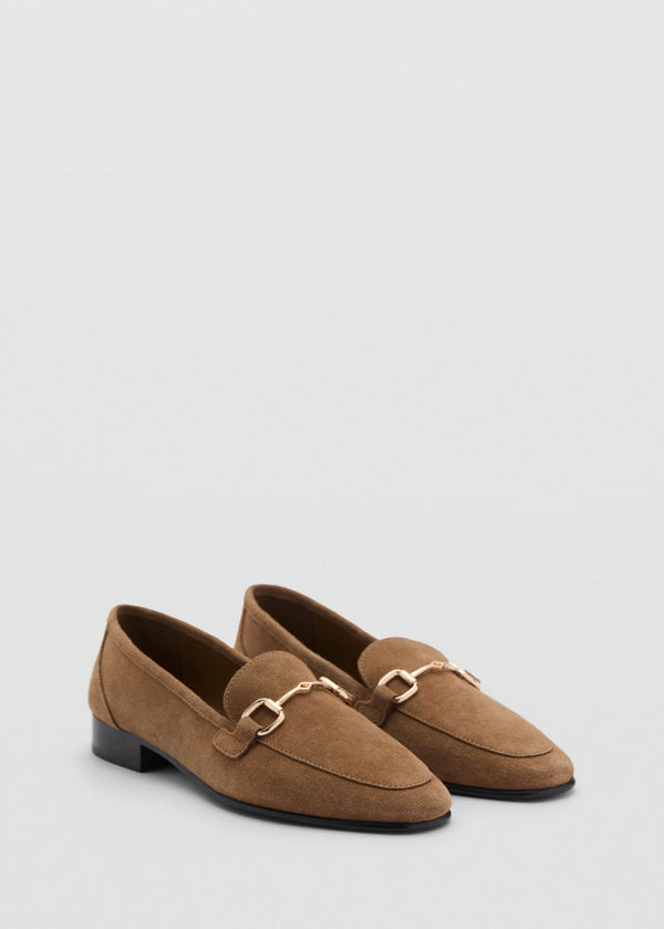 Mocassins En Daim À Boucle
