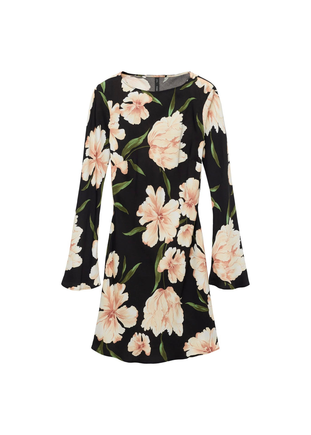 Robe Manches Évasées Imprimé Floral