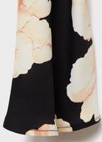 Robe Manches Évasées Imprimé Floral