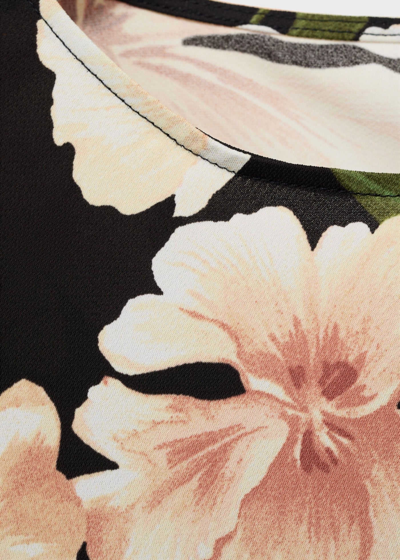 Robe Manches Évasées Imprimé Floral