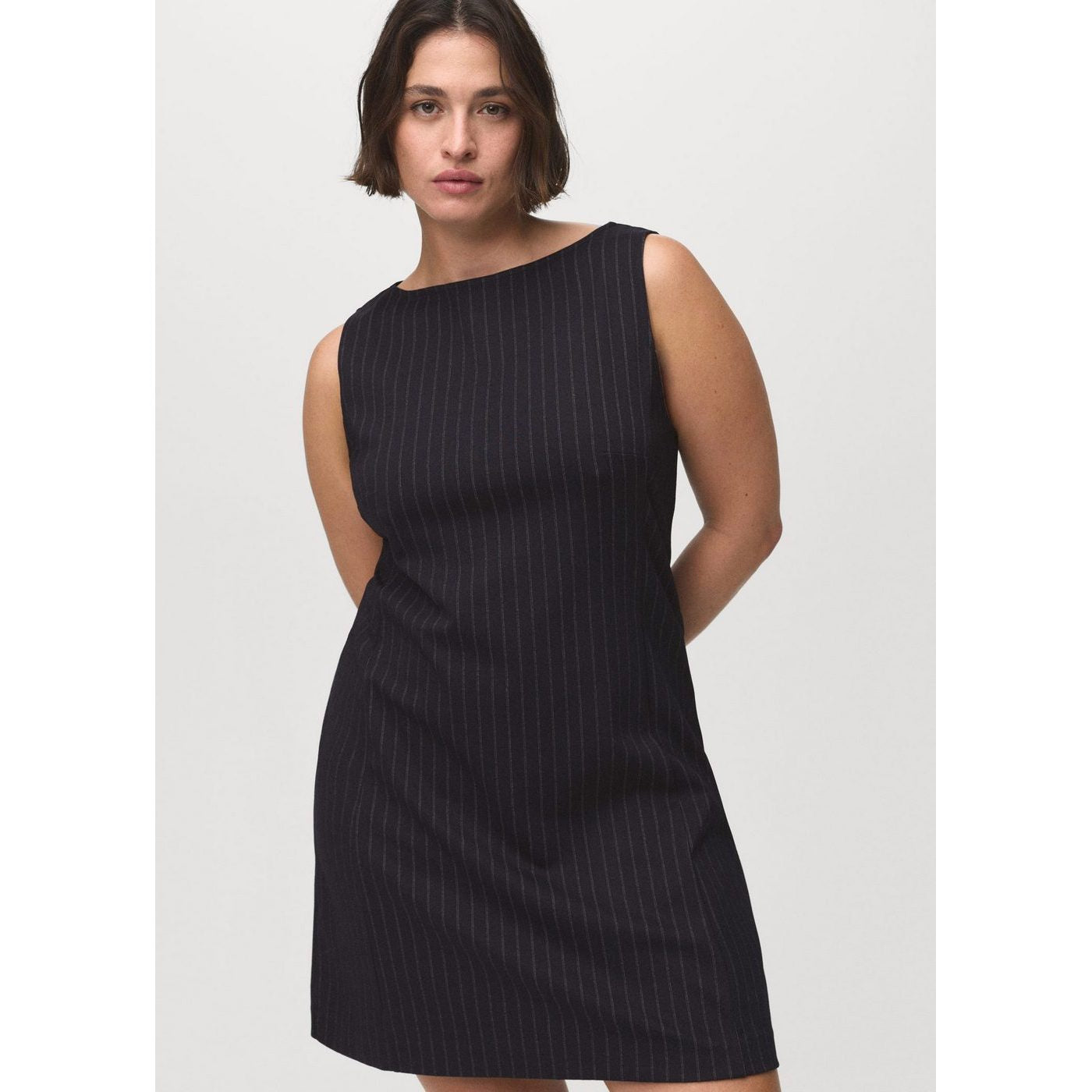 Robe Col Bateau À Rayures Tennis