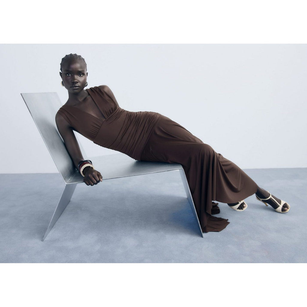 Robe Longue Motif Combiné